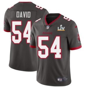 Tampa Bay Buccaneers #54 Lavonte David Super Bowl LV Bound Nike Pewter Alternate Vapor Limited Jersey