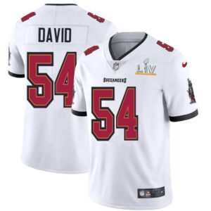 Tampa Bay Buccaneers #54 Lavonte David Super Bowl LV Bound Nike White Vapor Limited Jersey
