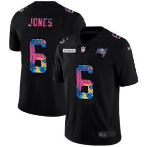 Tampa Bay Buccaneers #6 Julio Jones Nike Multi-Color Black 2020 NFL Crucial Catch Vapor Untouchable Limited Jersey