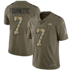Tampa Bay Buccaneers #7 Leonard Fournette Olive/Camo Stitched NFL Limited 2017 Salute To Service Jersey