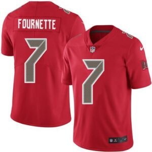 Tampa Bay Buccaneers #7 Leonard Fournette Red Stitched NFL Limited Rush Jersey