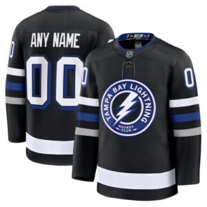 Tampa Bay Lightning Black Alternate Premium Custom Jersey