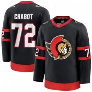 Thomas Chabot Men’s Ottawa Senators Black Home Premium Jersey