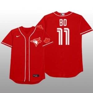Toronto Blue Jays Bo Bichette MLB Players Weekend Nickname Red Jersey