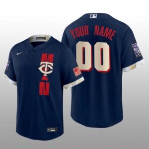 Twins Custom MLB All-Star Game Replica Navy Jersey