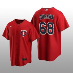 Twins Randy Dobnak Men’s Jersey Red Alternate Nike Replica