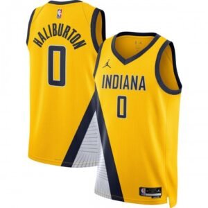 Tyrese Haliburton Indiana Pacers Jordan Brand Statement Edition Swingman Jersey – Gold