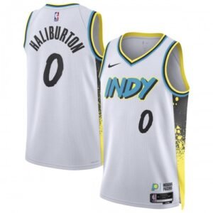 Tyrese Haliburton Indiana Pacers Nike Unisex Swingman Player Jersey – Hardwood Classics – White