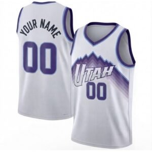 Utah Jazz Nike Unisex White Swingman Custom Jersey – Association Edition