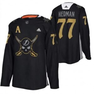 Victor Hedman Tampa Bay Lightning 2024 Gasparilla Hockey Jersey – Black