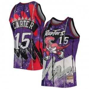 Vince Carter Toronto Raptors Throwback Hardwood Classics 1998-99 Hyper Hoops Jersey – Purple