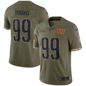 Washington Commanders #99 Chase Young Nike 2022 Salute To Service Limited Jersey – Olive