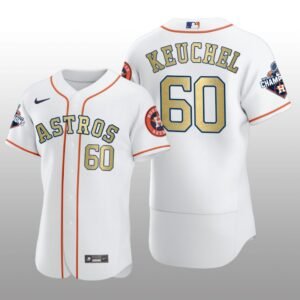 White  2017 World Series Champions Dallas Keuchel Houston Astros Jersey