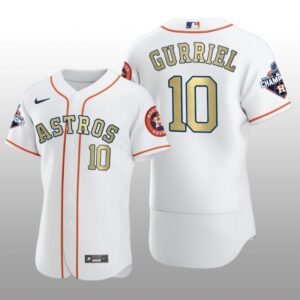 White 2017 World Series Champions Yuli Gurriel Houston Astros Jersey