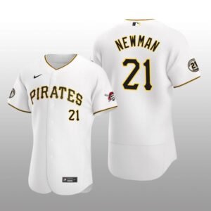 White Pirates Kevin Newman Roberto Clemente Day Authentic Jersey