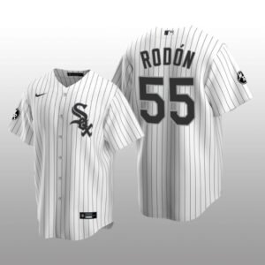 White Sox Carlos Rodon MR Patch Replica White Black Jersey