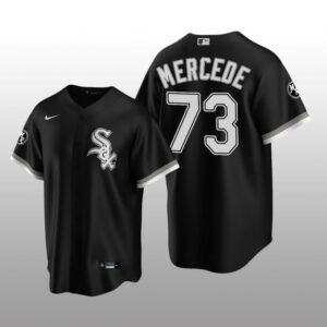 White Sox MR Patch Yermin Mercedes Replica Black Alternate Jersey
