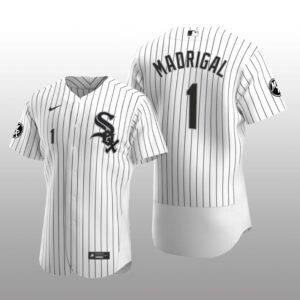 White Sox Nick Madrigal MR Patch Authentic Home Jersey White Black