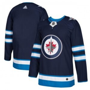Winnipeg Jets adidas Home Authentic Blank Jersey – Navy