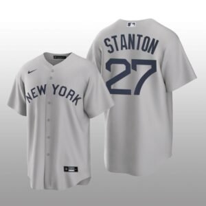 Yankees Giancarlo Stanton Field of Dreams Replica Gray Jersey