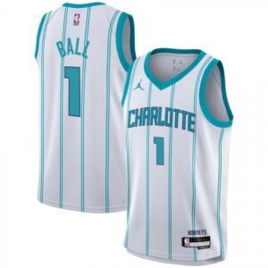 Youth Jordan LaMelo Ball White Charlotte Hornets Swingman Jersey
