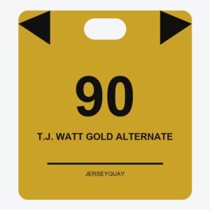 Pittsburgh Steelers #90 T.J. Watt Gold Alternate 1933 Throwback Game Jersey